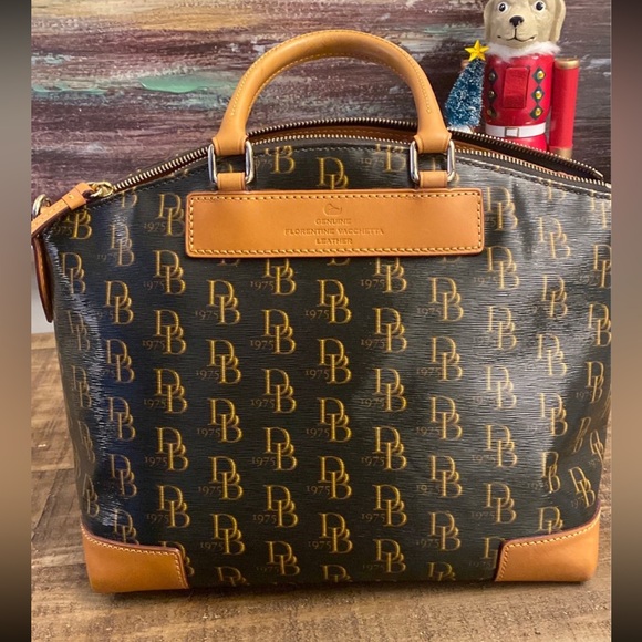 Dooney & Bourke Signature 1975 Satchel - Picture 3 of 7